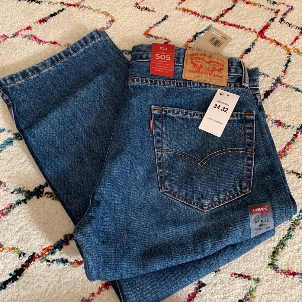 Levis 505 men jean 34x32 regular